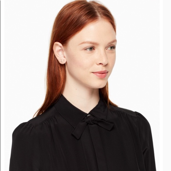 Kate Spade ♠️ NWT Gold Bird Stud Earrings - Picture 2 of 4